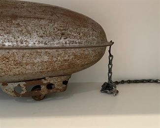 1930s Steelcraft Graf Zeppelin Pull Toy Blimp. Photo 2 of 3.