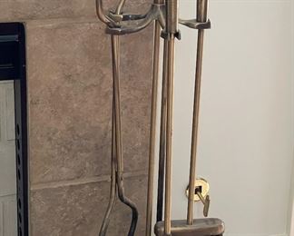 Brass Duck Head Fireplace Tool Set. Photo 1 of 2.