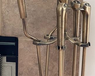 Brass Duck Head Fireplace Tool Set. Photo 2 of 2.