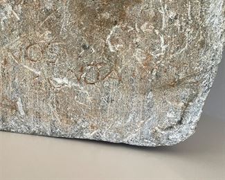 Enos Gunja (Zimbabwe) Soapstone Sculpture. Signed By Artist. Measures 13" W x 14" D x 14" H. Photo 4 of 5.