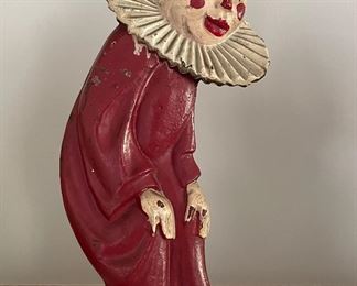 Antique Cast Iron Clown Doorstop. Photo 1 of 2.