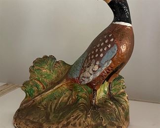 Cast Iron Pheasant Door Stop.