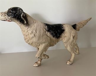 Cast Metal English Pointer Hunting Dog Door Stop. Photo 1 of 4.