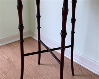 Mahogany Side Table. Measures 20" D x 29" H. Photo 1 of 3.