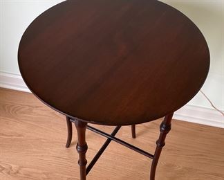 Mahogany Side Table. Measures 20" D x 29" H. Photo 2 of 3.