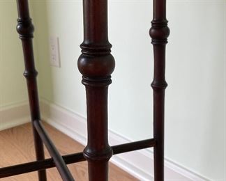 Mahogany Side Table. Measures 20" D x 29" H. Photo 3 of 3.