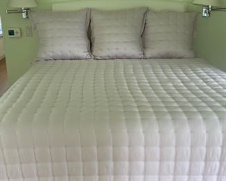 Pottery Barn Full Size Upholstered Headboard. Mattress & Bedding Available, Too. Photo 1 of 3.