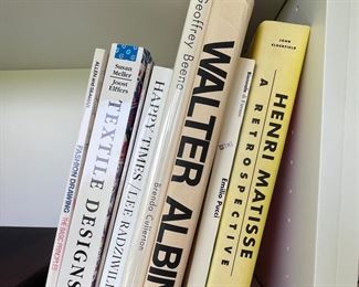 Coffee Table Books Include Walter Albini Book.