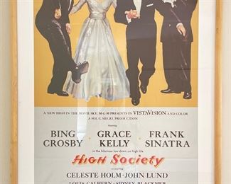 Vintage "High Society" Movie Poster.