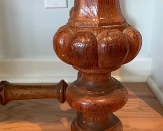 Antique Carrera Marble Top Occasional Table. Measures 34" W x 20" D x 30.5" H. Photo 6 of 6.