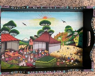 Hand-Painted Tray. Photo 1 of 2.