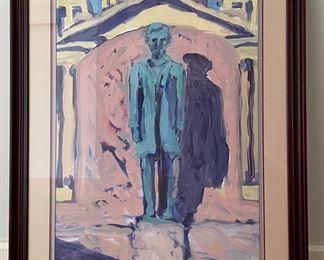 Abraham Lincoln Framed Print. Measures 21" W x 29" H; 30" W x 38" H with Frame and Mat.