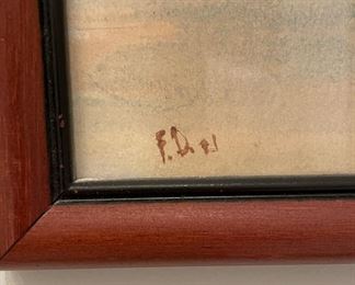 Watercolor of Naked Woman. Photo 2 of 2.