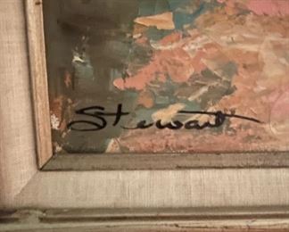 Untitled Still Life, E. Stewart. Oil On Canvas. Measures 19.5" W x 23.5" H; 25.5" W x 29.5" H Framed. Photo 2 of 3.