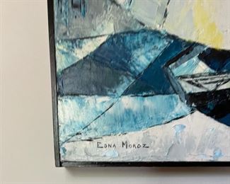 Untitled Sailboats, Oil On Board, Edna Moroz. Photo 2 of 3.