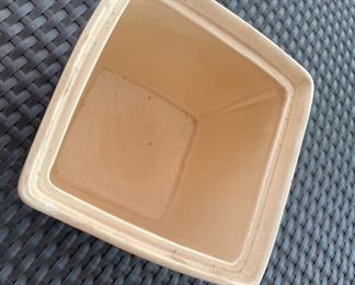 Glazed Ceramic Strawberry Basket Made In Poppytrail, California. Photo 3 of 3.