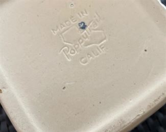 Glazed Ceramic Strawberry Basket Made In Poppytrail, California. Photo 2 of 3.