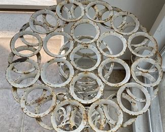 Vintage Metal Occasional Table. Photo 2 of 2.