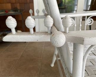 Vintage Morris Wicker Rocker. Photo 3 of 4.