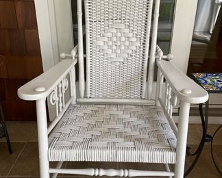 Vintage Morris Wicker Rocker. Photo 1 of 4.