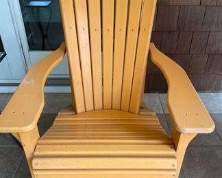 Yellow Adirondack Chair.