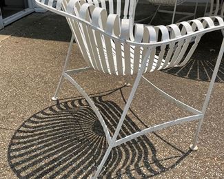 Vintage Outdoor Dining Set In The Style of Francois Carre. Photo 4 of 6.