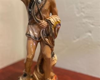 Vintage Native American Chalk Figurine. Photo 1 of 2.