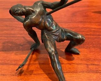 Bronze of Native American.