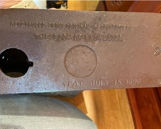 Book of Knowledge Jonah And The Whale Cast Metal Bank. Photo 2 of 2.