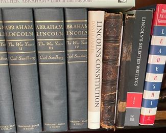 Collection of Abraham Lincoln Books. Photo 2 of 4.
