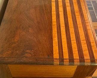 Antique Walnut 4-Drawer Chest of Drawers with Hand-Carved Acorn Drawer Pulls. Measures 42" W x 20" D x 38" H. Photo 2 of 5.