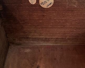 Antique Walnut 4-Drawer Chest of Drawers with Hand-Carved Acorn Drawer Pulls. Measures 42" W x 20" D x 38" H. Photo 4 of 5.