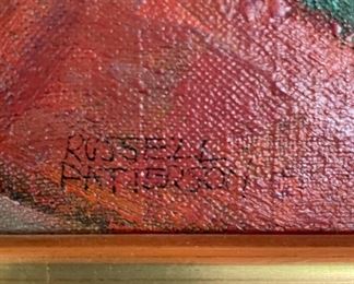 Untitled Landscape, Oil and Canvas. Russell Patterson. Measures 36" W x 29" H Framed. Photo 2 of 2.