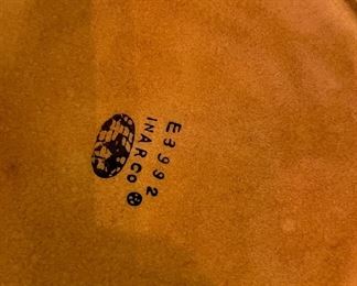 Vintage Inarco Vase Vintage Inarco Flower Power Ceramic Centerpiece. Photo 2 of 2.