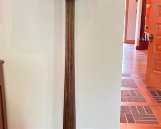 Antique Mahogany Turned Wood Floor Lamp.