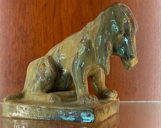 Unis France Glazed Terracotta Dog. Photo 1 of 2.