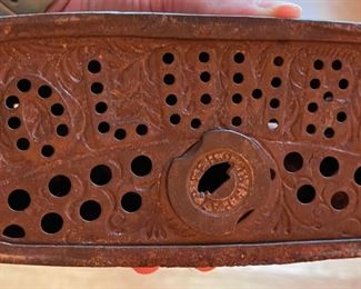 Antique Cast Metal Bank. Photo 2 of 2.