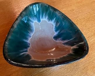 Glazed Ceramic Nut Dish Signed By Artist. Photo 1 of 2.