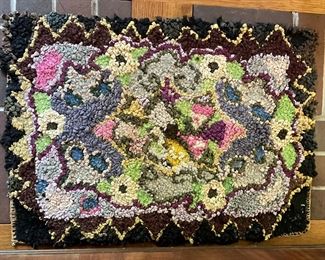 Hand-Woven Rug. Measures Measures 51" x 32."