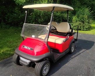 2017 Club Car Precedent Ruby Red Golf Cart With New Batteries. Photo 2 of 9.