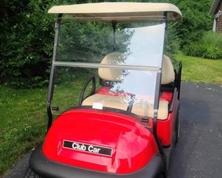 2017 Club Car Precedent Ruby Red Golf Cart With New Batteries. Photo 1 of 9.
