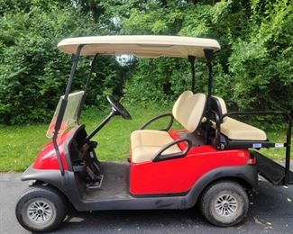 2017 Club Car Precedent Ruby Red Golf Cart With New Batteries. Photo 3 of 9.