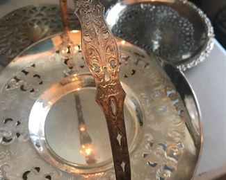 Sterling silver Victorian basket