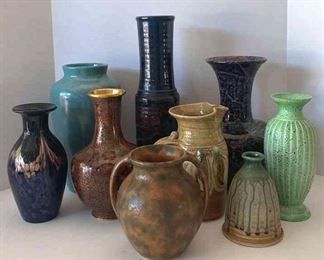 Chinese Clorsonne Vase, Dale Tiffany Milano Favrile Vase, 1930s Burley Winter Pottery,  More