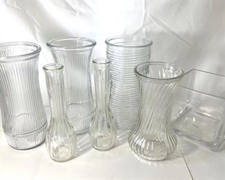 Clear Glass Vase Collection