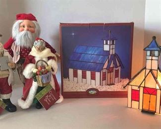 Lene Bourgeat Santa, Christmas Clothtique by Possible Dreams, More