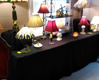 Assortment of table lamps
