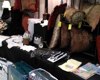 Pillows, bedding, lamps, etc.