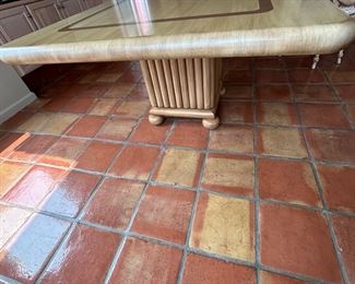 CUSTOM TEAK DINING TABLE BASE-SOLID WOOD