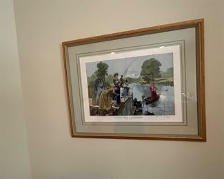 VINTAGE SIGNED LITHOGRAPH-PROFESSIONALLY FRAMED